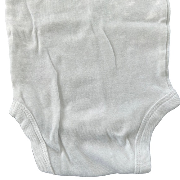 infant Girl White and Gold Glitter Football Onesie - Picture 7 of 8